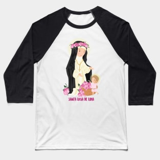 Saint Rose of Lima Baseball T-Shirt